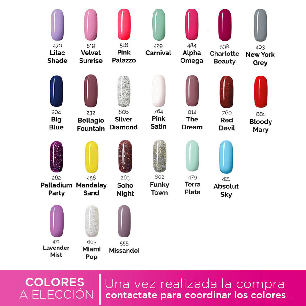 Carta De Colores Esmaltes Semipermanentes Meline - Recipes 